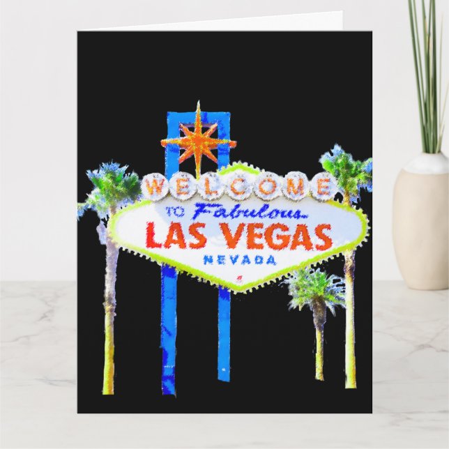 Carte Félicitations à Las Vegas (Devant)
