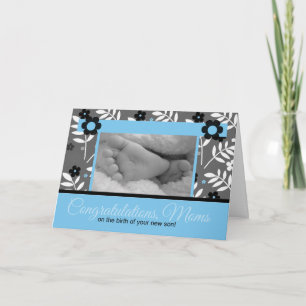 Carte Félicitations à LESBIAN Moms naissance d'un fils