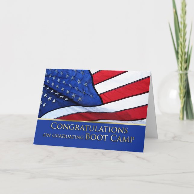 Carte Félicitations à l'obtention du diplôme de camp de  (Devant)