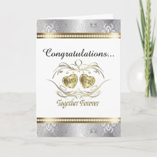 Carte Félicitations à M. et Mme Mariage Card