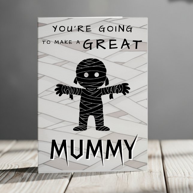 Carte Félicitations à maman pour être Baby shower d'Hall (Mummy congratulations card for Mother to be - Baby shower)