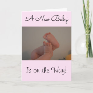 Carte Félicitations à New Baby Girl on the Way