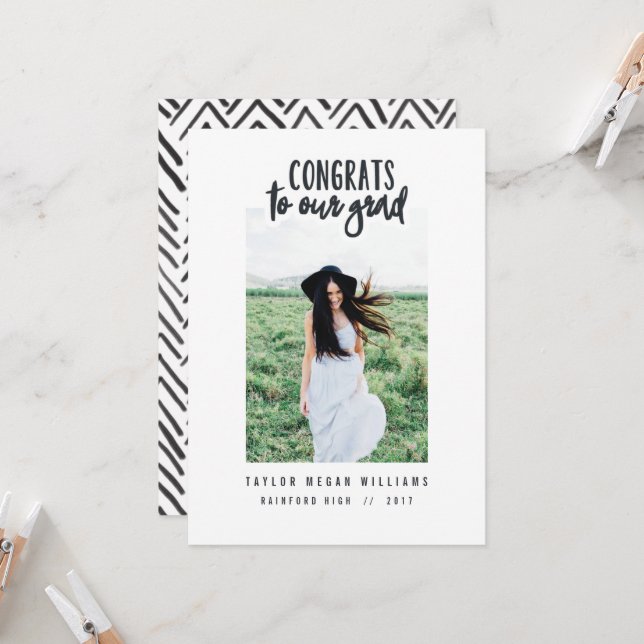 Carte félicitations à notre groupe (image recadrée) (Devant/Arrière en situation)