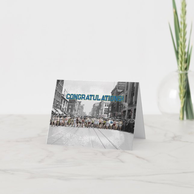 Carte Félicitations à Runner (Devant)