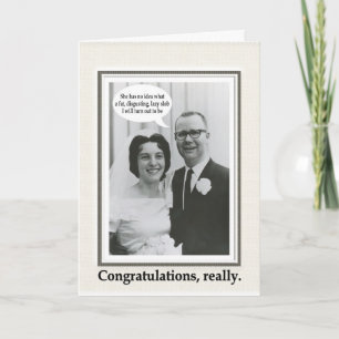 Carte Félicitations à Slob Mariage - FUNNY