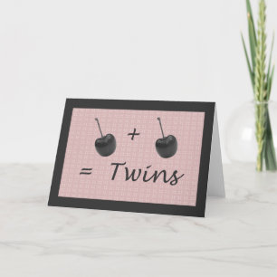 Carte Félicitations à Twin Girl Birth