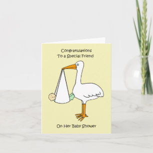 Carte Félicitations à une amie pour sa baby shower