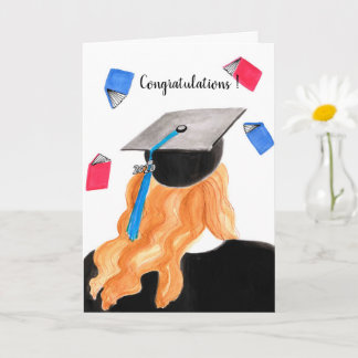 Carte Félicitations à une fille diplômée