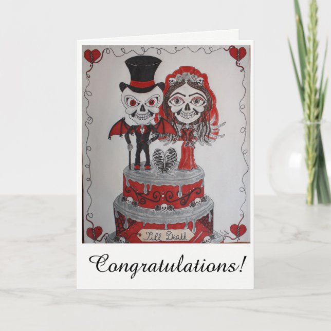 Carte Félicitations à votre mariage. (Devant)