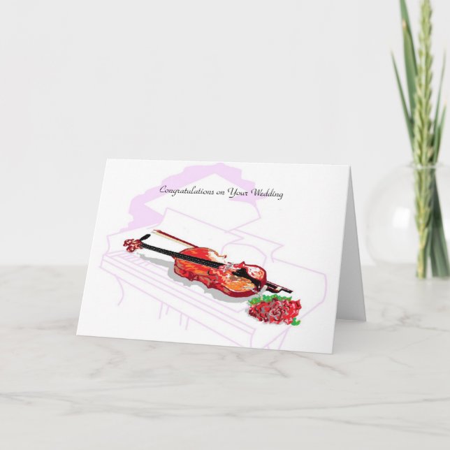 Carte Félicitations à votre Mariage (Devant)