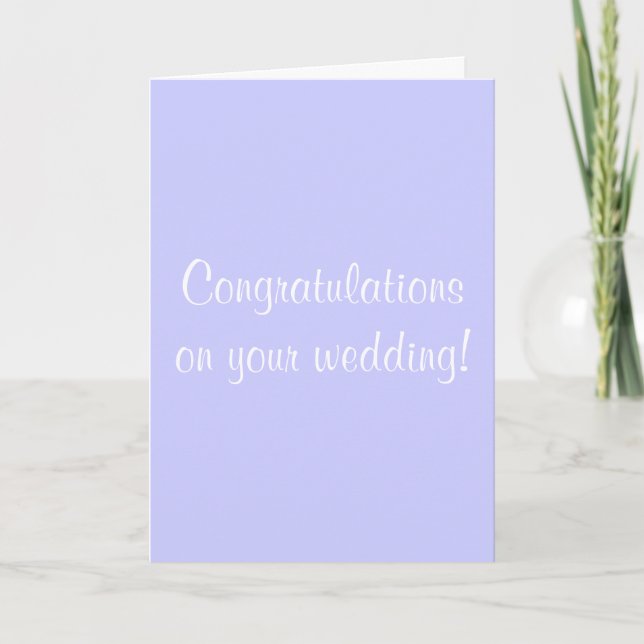 Carte Félicitations à votre mariage ! (Devant)