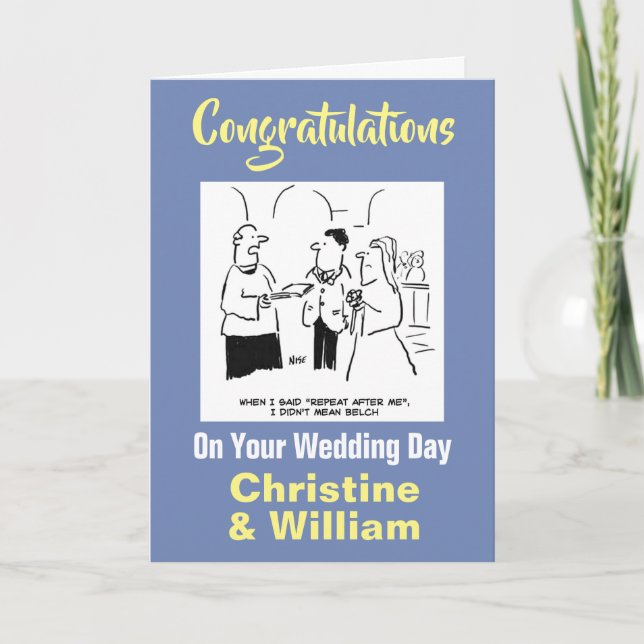 Carte Félicitations à votre Mariage (Devant)