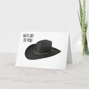 CARTE FÉLICITATIONS À VOUS-CASQUETTES