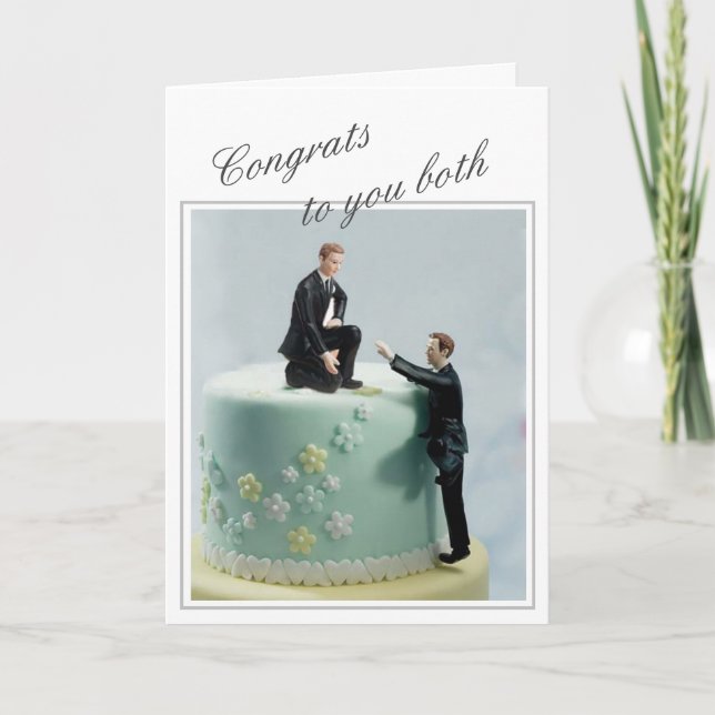 Carte Félicitations À Vous Tous Les Deux - Gay (Devant)
