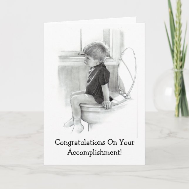 CARTE FÉLICITATIONS, ACCOMPLISSEMENT : HUMOUR (Devant)