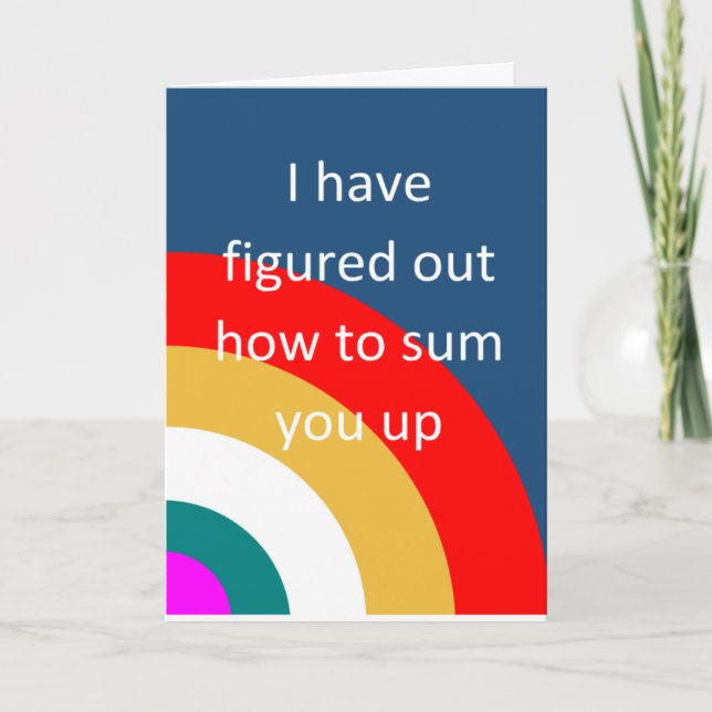 Carte Félicitations amusantes et inspirantes (Devant)