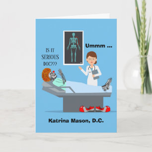 Carte Félicitations amusantes pour le Docteur en Chiropr