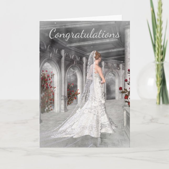 Carte Félicitations ; ations pour votre Mariage (Devant)