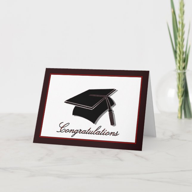Carte Félicitations au diplôme de fin d'études (Devant)