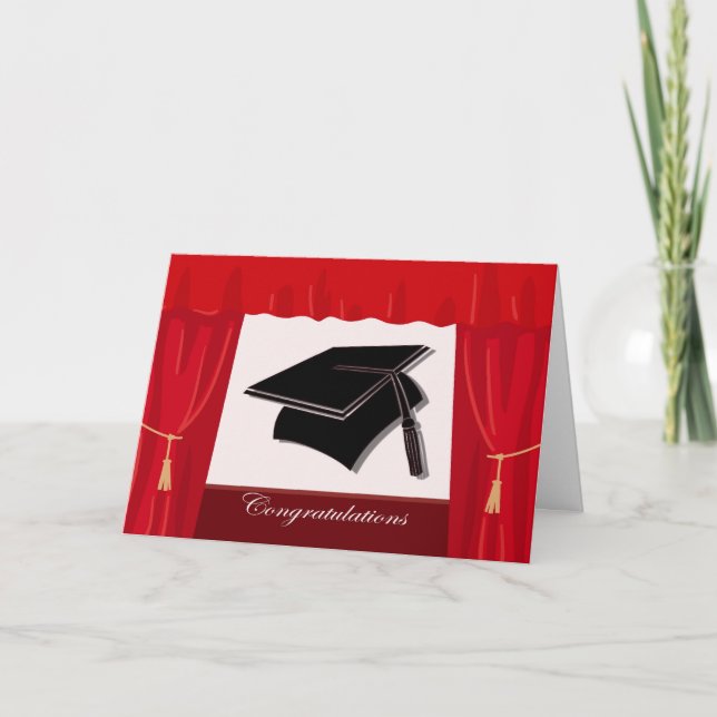 Carte Félicitations au diplôme de fin d'études (Devant)