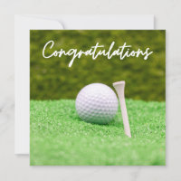 Félicitations au golf "Trou en un ton golf