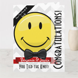 Carte Félicitations au mariage du sourire géant Big Card