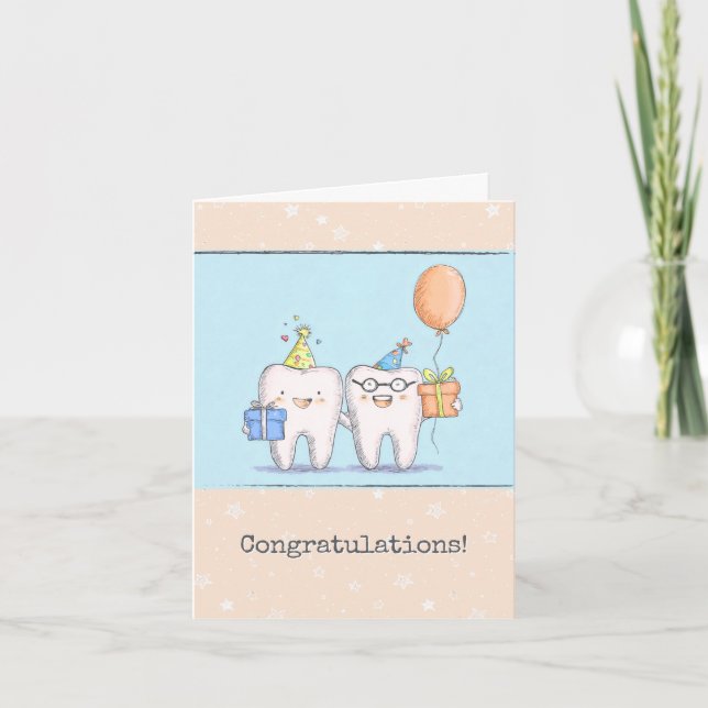 Carte Félicitations aux dentistes (Devant)