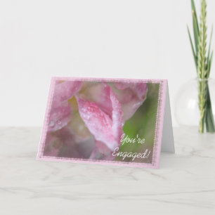 Carte Félicitations aux Fiançailles de Tulipe Roses Fanc