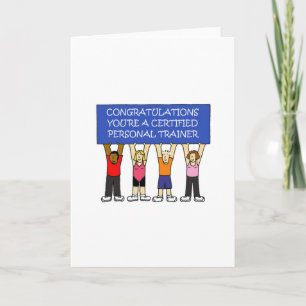 Carte Félicitations aux formateurs personnels certifiés