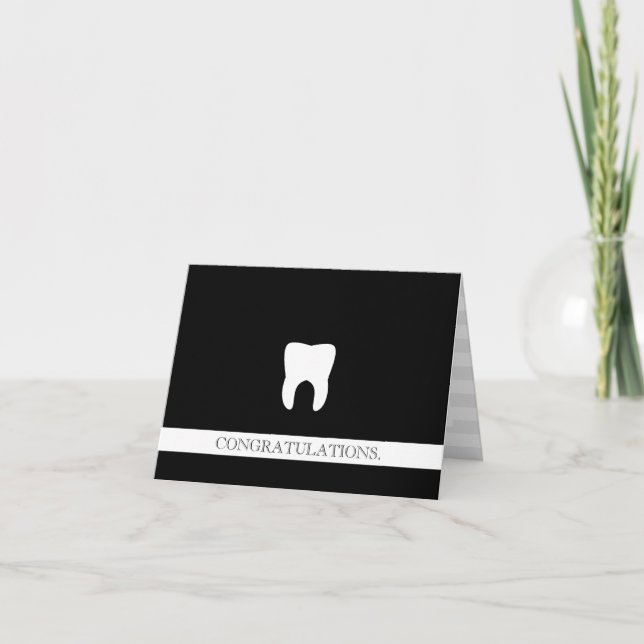 Carte Félicitations aux professionnels de la dentition M (Devant)