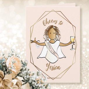 Carte Félicitations aux Wedding showers mariés ethniques