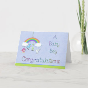 Carte Félicitations Baby Boy Card