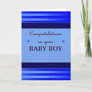 Carte Félicitations Baby Boy Card