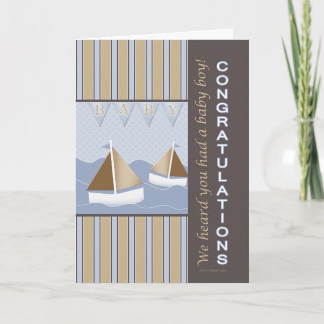 Carte Félicitations Baby Sailor (Devant)