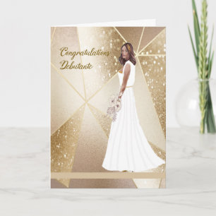 Carte Félicitations Black Debutante