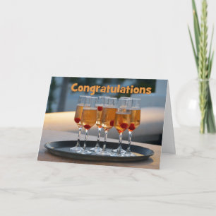 Carte Félicitations Champagne aux mauvaises herbes