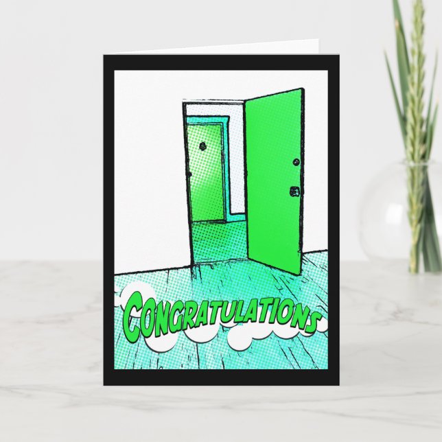 Carte félicitations comic condo (Devant)