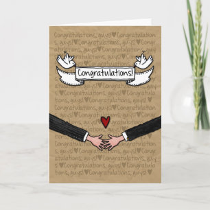Carte Félicitations - Couple Mariage gay