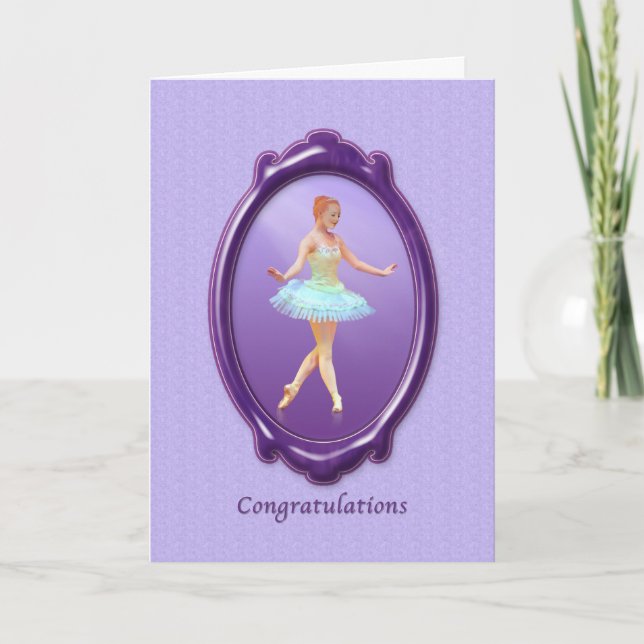 Carte Félicitations, Dance Considérant, Ballet (Devant)