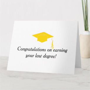 Carte Félicitations d'avoir obtenu votre diplôme en droi