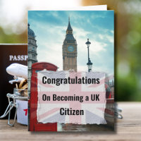 Félicitations de devenir un citoyen britannique An