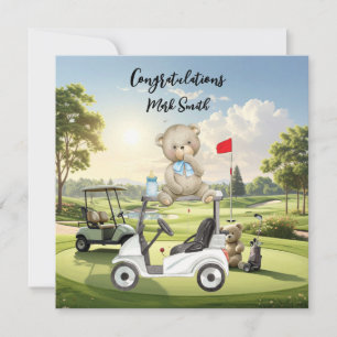 Carte Félicitations de golf pour bébé golfeur C'est un g
