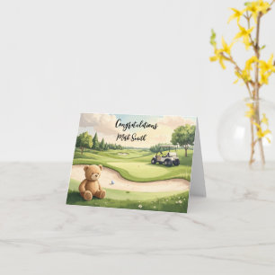 Carte Félicitations de golf pour bébé golfeur C'est un g