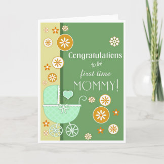 Carte Félicitations de maman de première fois