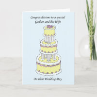 Félicitations de mariage de filleul et d'épouse