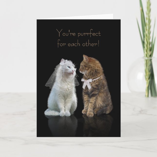 Carte Félicitations de mariage / fiançailles pour les am (Devant)
