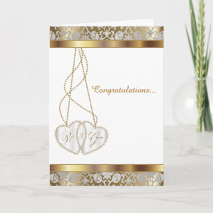 Carte Félicitations de mariage pour la mariée et le mari