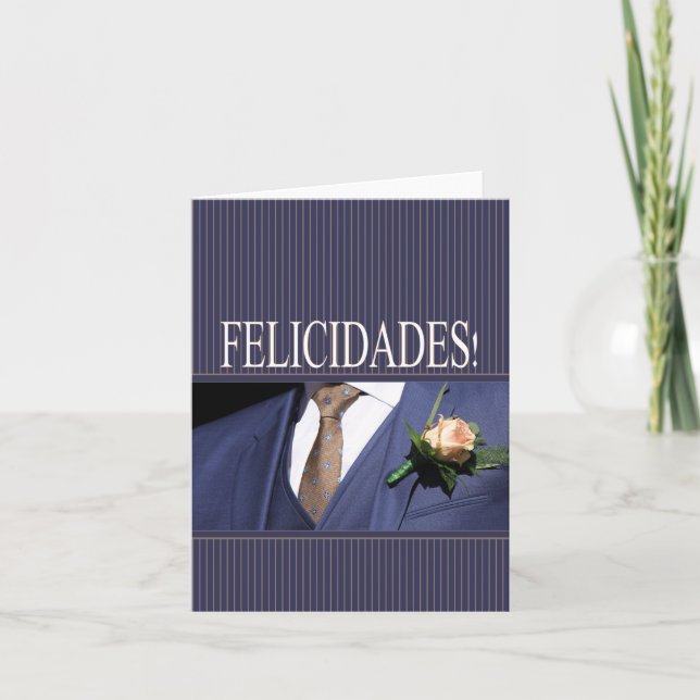 Carte Félicitations de Mariages espagnols (Devant)