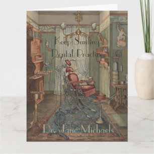 Carte Félicitations Dentist Dental Practice Watercolor