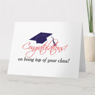Carte Félicitations d'être en tête de votre classe !